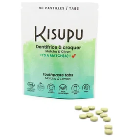 Kisupu Matcha & Citron Tandpasta Tabletter 90 stk