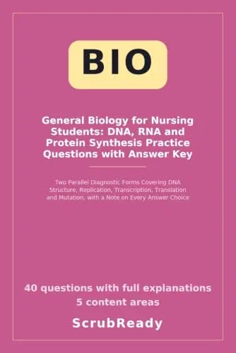 General Biology for Nursing Students: DNA, RNA and Protein Synthesis Practice Questions with Answer Key