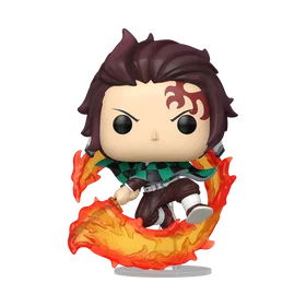 Funko Pop! Demon Slayer Tanjiro Kamado liekehtävällä miekalla #2507