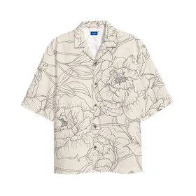 Jack & Jones Jeff Gallery Aop Resort Kortärmad Skjorta (Herr)