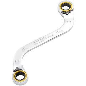 Draper 03945 Double Ring Ratchet S-Shape Spanner 15x17mm