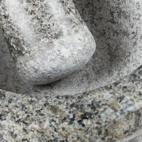 Relaxdays Mortar & Pestle Granit 17cm 10021526