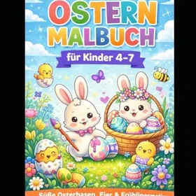 Ostern Malbuch för barn Färgläggningsbok för barn