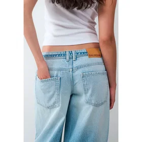 Balmohk Wide Leg Elephant Mumbai Jeans (Dam)