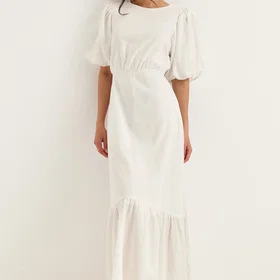 Bianca Ballonermet Lin Maxi Kjole