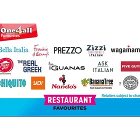 ONE4ALL Restaurant Favourites Gift Card 30 GBP