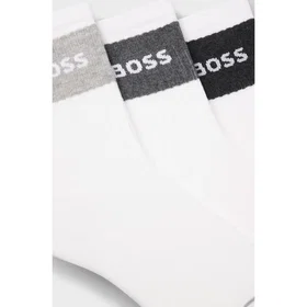 Boss Rib Melange Short Socks 3-pack (Men's)