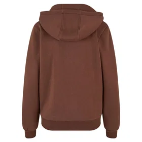 Build Your Brand Fluffy Full Zip Hoodie (Dam)