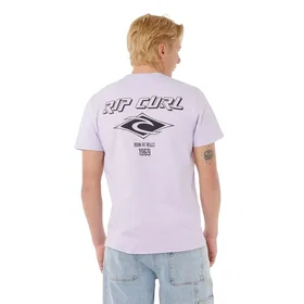 Rip Curl Fade Out Icon Kortärmad T-shirt Iced Lavender (Herr)