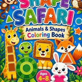Shape Safari Färgläggningsbok