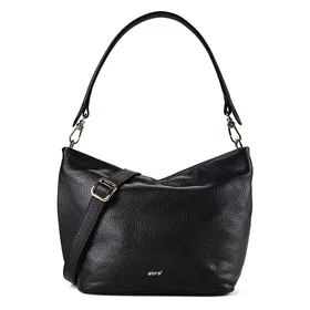 Abro Ebony Sac à bandoulière en cuir (30 cm)
