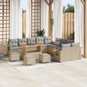 vidaXL Garden Sofa Set with Cushion 14 Pieces 3363762