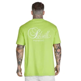 SikSilk Grafisk Kort Ærm T-shirt (Herre)