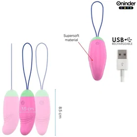 Oninder Vibro-Rotatif 360 Œuf en Silicone Avec App