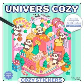 Hachette Heroes Cozy Stickers Didi Plums 10 scener att slutföra + 650+ klistermärken + 1 klipp inkluderad