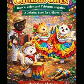 Cumbia Cats Färgläggningsbok