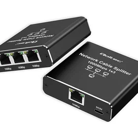 Qoltec Mini Switch 3 X 10/100/1000