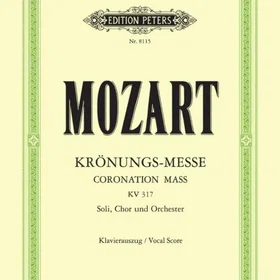 Schäfer & Peters Missa in C K317 Coronation Mass Vocal Score
