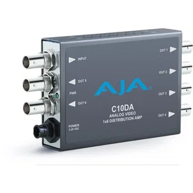 AJA C10DA 1x6 Analog BNC Distribution Amplifier