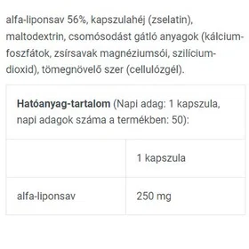 BioTech USA Alpha Lipoic Acid 250mg 50 Softgel