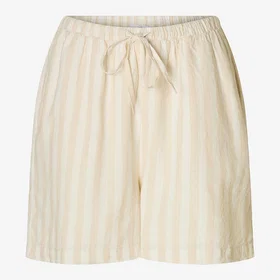Selected Linneblandade Randiga Shorts (Dam)