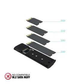 Tooq TQE-2230B NVMe M.2 SSD-kabinett