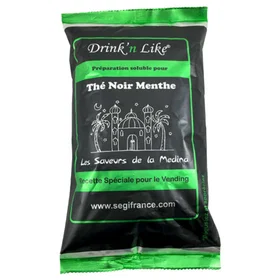 Drink'n Like Noir Menthe Thé Instantané Pour Distributeur Automatique 1Kg