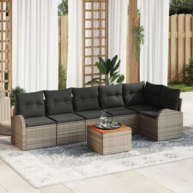 vidaXL Garden Sofa Set with Storage 7 Pieces 3356256