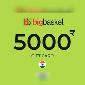 Bigbasket Gavekort 5000 INR