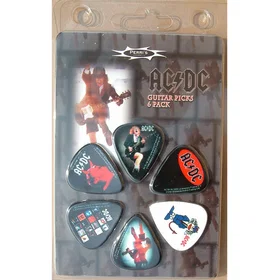 Perri's AC/DC Logo Gitarplektrum 6-pack