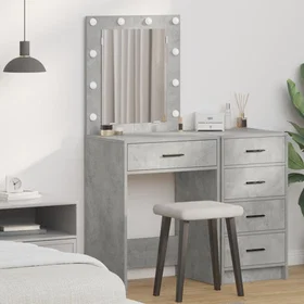 vidaXL Vanity Cabinet Betonggrå 50x41x135cm (865040)