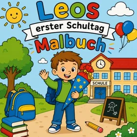 Leos Erster Schultag Färgläggningsbok