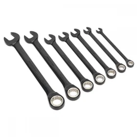 Sealey AK7978 Combination Ratchet Spanner Set 7pcs