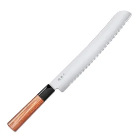 KAI Seki Magoroku Red Wood Brödkniv 22.5cm