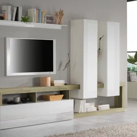 MEUBLORAMA MI-HAMBURG-769030K*3C/85KG Meuble TV 5 étagères
