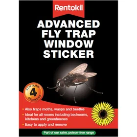 Rentokil FW35 Fly Trap Window Sticker 4-pack