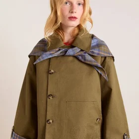 Damson Jerry Crop Trench Coat (Dame)