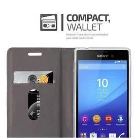 Cadorabo Etui med Magnetisk Lukking Stativfunksjon og Kortlomme for Sony Xperia 