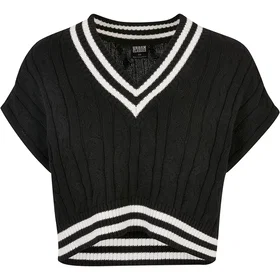 Urban Classics College V Neck Sweater (Dam)