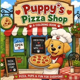 Puppy 's Pizza Shop Färgläggningsbok