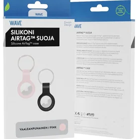 Wave AirTag Holder Keychain