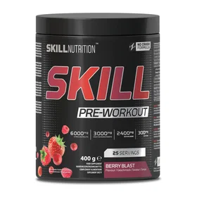 Skill Nutrition Pre-Workout Berry Blast 400g 2-pack