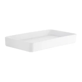 Beslagsboden Satin Keramisk BX580 Såpefat (Hvit)