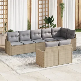 vidaXL Garden Sofa Set with Cushions 8 Pieces 3345750