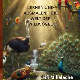 LERNEN Und Ausmalen Die Welt Der Wildvogel Färgläggningsbok för Barn