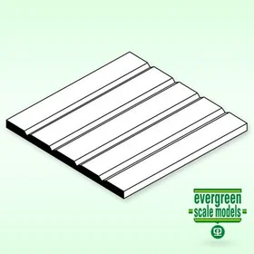Evergreen V-Groove Siding Plastic Sheet 040x6x12