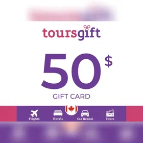 ToursGift Gift Card 50 CAD Key - CANADA