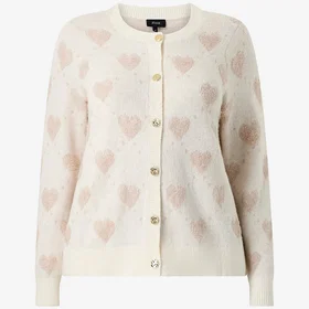 Zizzi Mwinnie Heart Cardigan (Dame)