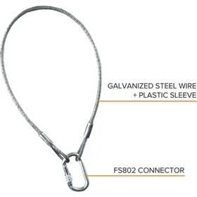 Fallsafe FS803 Snor Stål 2m 910144890