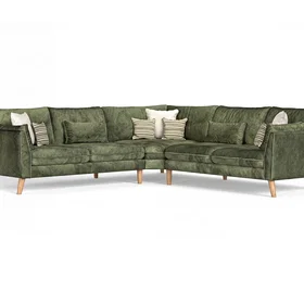 Oak&More Palermo Chenille Fabric Corner Sofa